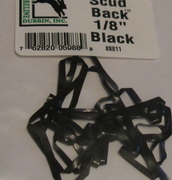 scud back 1/8 black Hareline 